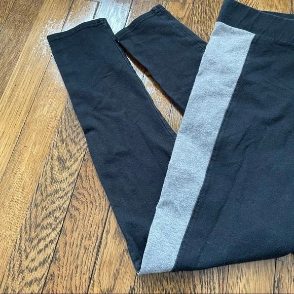 Aerie Y2K Color Block Leggings Stretchy Neutral Athletic Comfy Black Gray Small - Picture 2 of 6